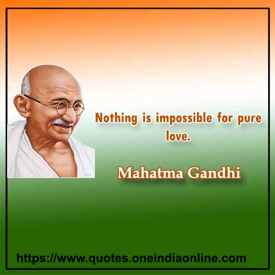 Nothing is impossible for pure love. 