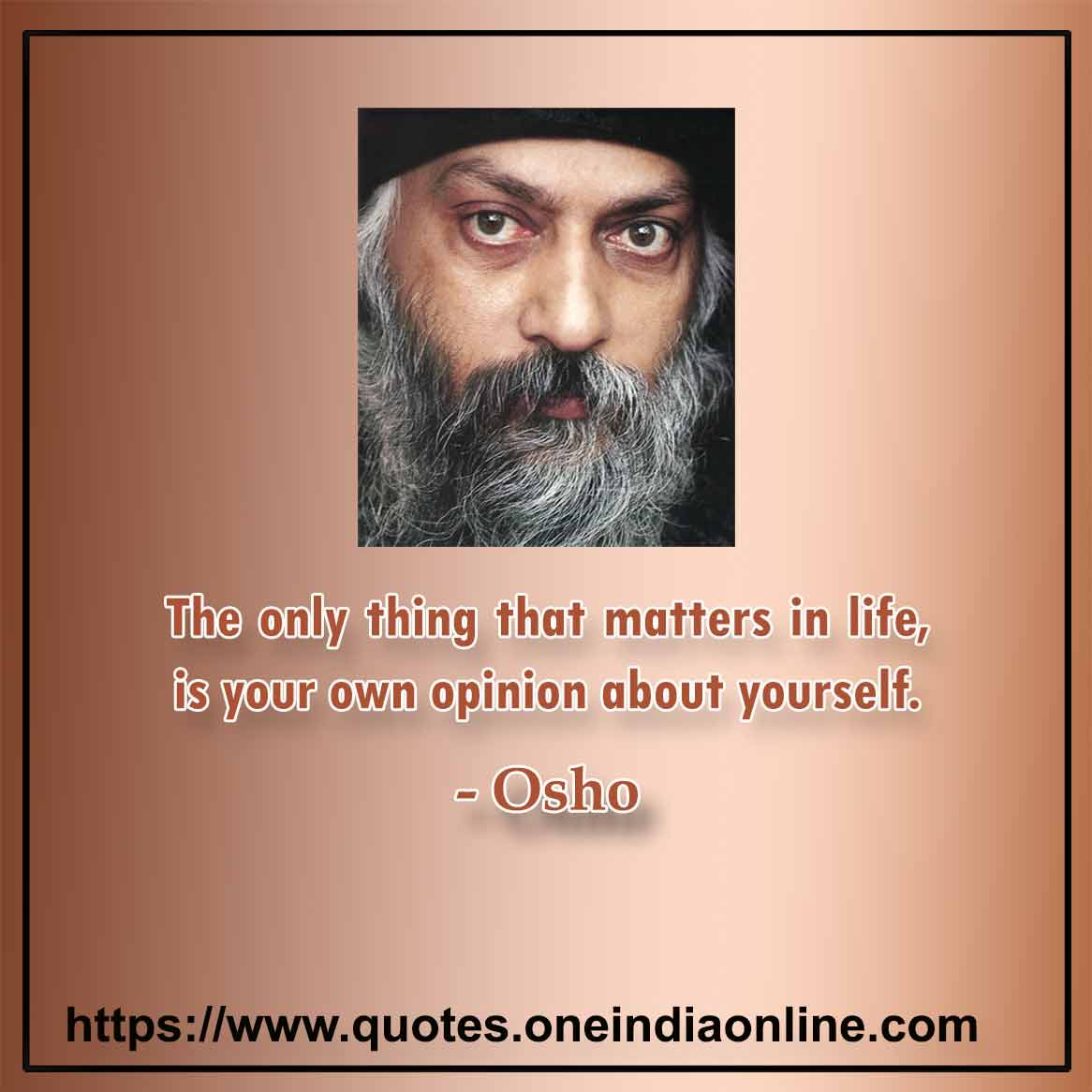 quotes by osho on life